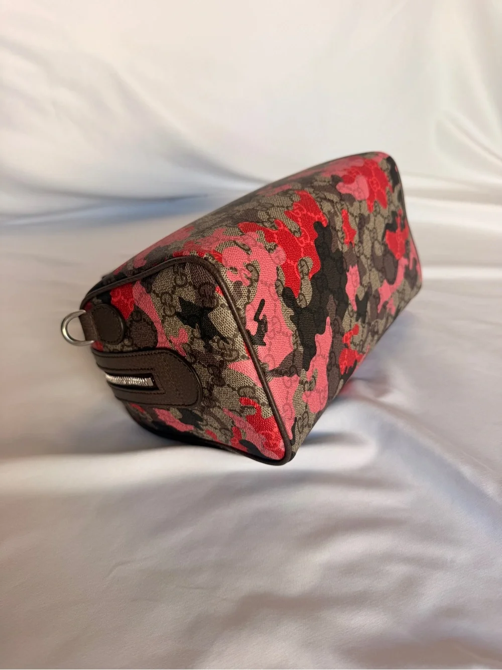 Gucci 2026 GG Small Boston Pink Camo Duffle NWT 854860 w/ Gift Box